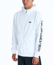 QUIKSILVER/QLY261009 水着 OMNI MW ZIP HOODIE 長袖ラッシュガード ハイネック UPF50+ 接触冷感 速乾 クイックシルバー メンズ ムラサキスポーツ