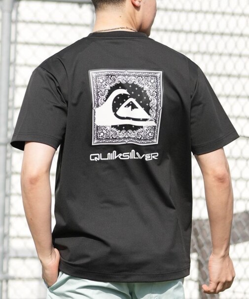 【ムラサキスポーツ別注】QUIKSILVER/QLY261623M 水着 ラッシュガード 半袖 Tシャツ メンズ UVカット 速乾 接触冷感 水陸両用 クイックシルバー メンズ ムラサキスポーツ限定