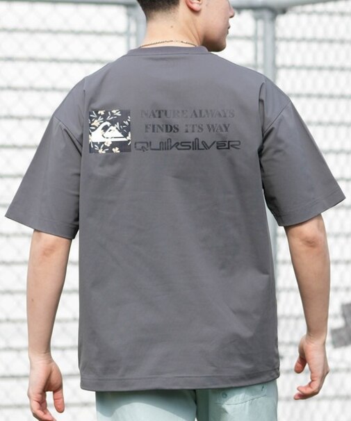 【ムラサキスポーツ別注】QUIKSILVER/QLY261625M 水着 ラッシュガード 半袖 Tシャツ メンズ UVカット 速乾 接触冷感 水陸両用 クイックシルバー メンズ ムラサキスポーツ限定