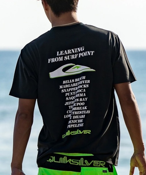 QUIKSILVER/水着 QLY262004 ICON OF SURF 26 SS 半袖Tシャツ 超速乾 UPF50+ 4WAYストレッチ クイックシルバー メンズ ムラサキスポーツ