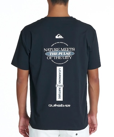QUIKSILVER/水着 QLY262014 QS MEETS SS 半袖Tシャツ 速乾 UPF50+ ストレッチ クイックシルバー メンズ ムラサキスポーツ
