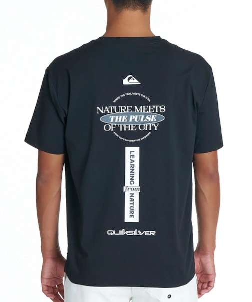 QUIKSILVER/水着 QLY262014 QS MEETS SS 半袖Tシャツ 速乾 UPF50+ ストレッチ クイックシルバー メンズ ムラサキスポーツ