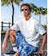 QUIKSILVER/QST262015 MERCURY PAISLEY SLEEVE ST 半袖Tシャツ ペイズリー柄 ルーズフィット クイックシルバー メンズ ムラサキスポーツ
