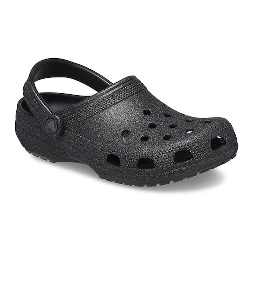 CROCS/205942-0WH クラシック グリッター クロッグ サンダル クロックス ムラサキスポーツ