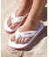 ROXY/RSD262201 【ROXY x HAWAIIAN AIRLINES】FLIP FLOP ポーチ付きビーチサンダル レディース ムラサキスポーツ