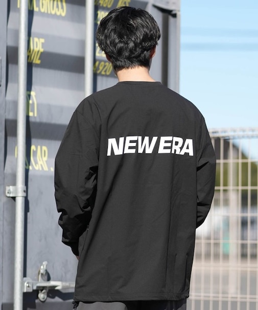 NEWERA/14774267 長袖 ユーティリティー ピステ ポケット付き 耐塩素 撥水・ストレッチ性 ゆとりシルエット UVカット  ラッシュガード Tシャツ ニューエラ メンズ ムラサキスポーツ