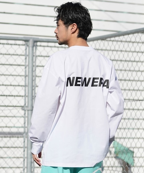 NEWERA/14774268 長袖 ユーティリティー オーバーサイズ 耐塩素・耐海水仕様 吸汗速乾、UVカット ラッシュガード Tシャツ ニューエラ メンズ ムラサキスポーツ