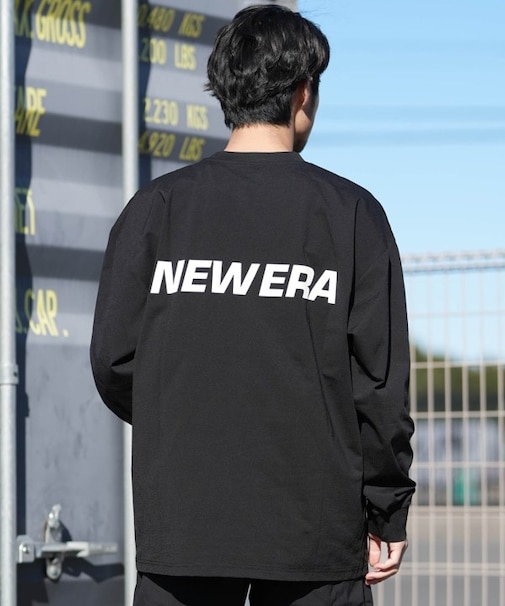 NEWERA/14774269 長袖 ユーティリティー オーバーサイズ 耐塩素・耐海水仕様 吸汗速乾、UVカット ラッシュガード Tシャツ ニューエラ メンズ ムラサキスポーツ