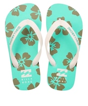 BILLABONG/18.0～22.0cm BG015990 KIDS PRINTED FLIP FLOPS  ビーチサンダル ビラボン キッズ シューズ サンダル 男の子 女の子 ムラサキスポーツ