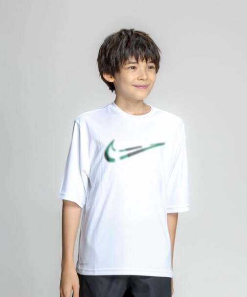 NIKE/NESSG828 ラッシュガード UVカット スプレースウッシュ ハイドロガード 半袖 Tシャツ ナイキ キッズ 男の子 女の子 ムラサキスポーツ