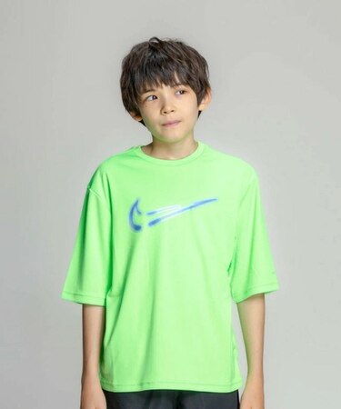 NIKE/NESSG828 ラッシュガード UVカット スプレースウッシュ ハイドロガード 半袖 Tシャツ ナイキ キッズ 男の子 女の子 ムラサキスポーツ