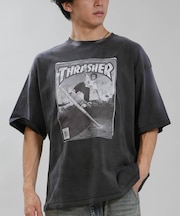THRASHER/262TH1ST083 古着風 ヴィンテージ加工 半袖 Tシャツ スラッシャー メンズ ムラサキスポーツ