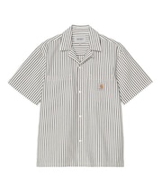 Carhartt WIP/I036203 SS Leavel Shirt 半袖 シャツ ストライプ柄 ショートスリーブリーベルシャツ カーハートダブリューアイピー メンズ ムラサキスポーツ