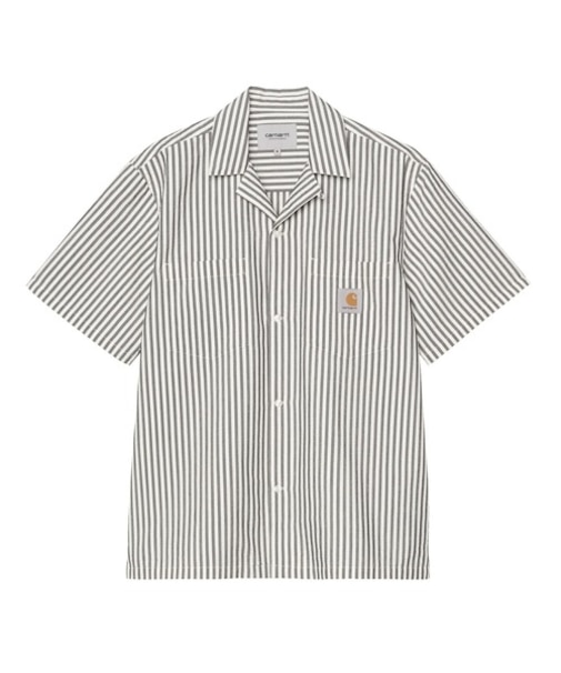 Carhartt WIP/I036203 SS Leavel Shirt 半袖 シャツ ストライプ柄 ショートスリーブリーベルシャツ カーハートダブリューアイピー メンズ ムラサキスポーツ
