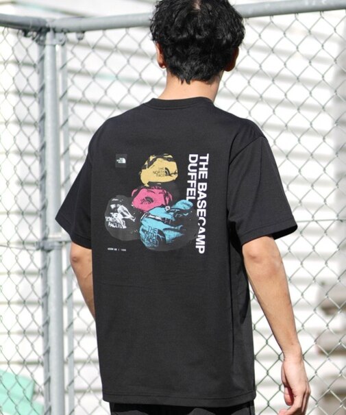 THE NORTH FACE/NT32647 ショートスリーブベースキャンプダッフルグラフィックティー 半袖Tシャツ ザ・ノースフェイス メンズ ムラサキスポーツ【正規代理店】