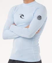 RIPCURL/水着 16FMRV UPF50+ 長袖 Tシャツ WAVES UPF PERF L/S ラッシュガード リップカール メンズ ムラサキスポーツ