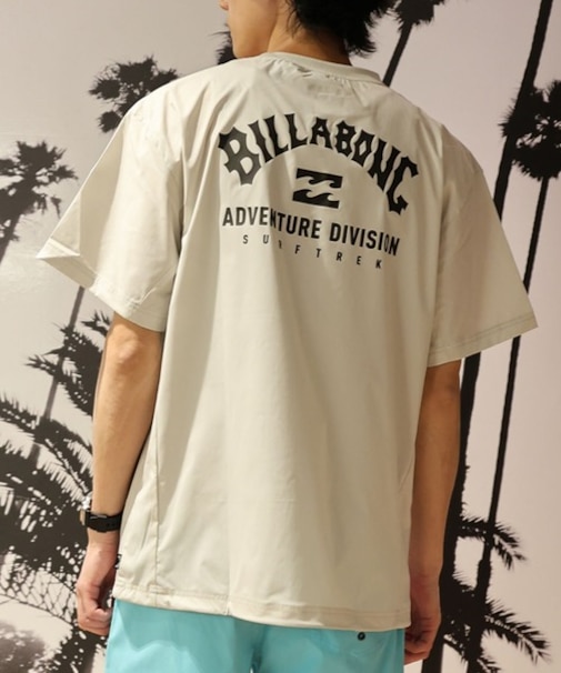 BILLA BONG/水着 BG011876 半袖 ラッシュガード Tシャツ 水陸両用 速乾 バックプリント ビラボン メンズ ムラサキスポーツ