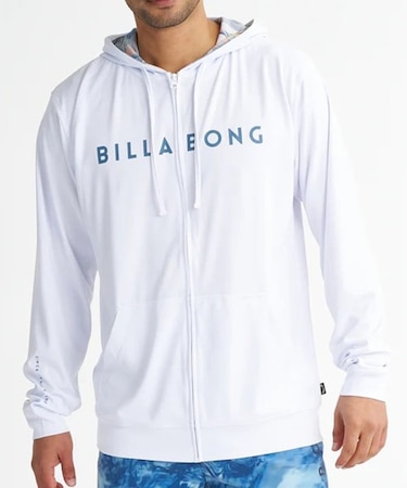 BILLABONG/水着 BG01A850 UPF50+ ラッシュガード 長袖 ジップアップ パーカー ビラボン メンズ ムラサキスポーツ