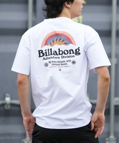 BILLABONG/水着 BG01A855 UPF50+ ラッシュガード 半袖 Tシャツ 吸汗速乾 ヘビーウェイト 水陸両用 ビラボン メンズ ムラサキスポーツ