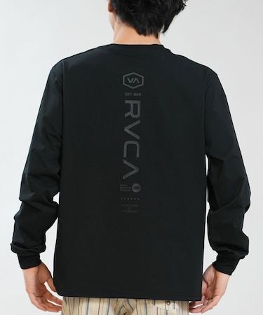 RVCA/水着 BG041855 ラッシュガード 長袖 Tシャツ ロンT メンズ UVカット 吸水速乾 ストレッチ 耐塩素 水陸両用 ルーカ メンズ ムラサキスポーツ