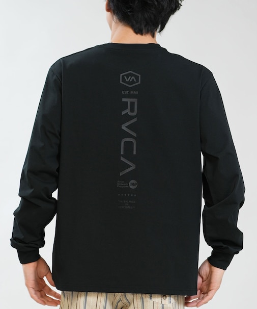 RVCA/水着 BG041855 ラッシュガード 長袖 Tシャツ ロンT メンズ UVカット 吸水速乾 ストレッチ 耐塩素 水陸両用 ルーカ メンズ ムラサキスポーツ