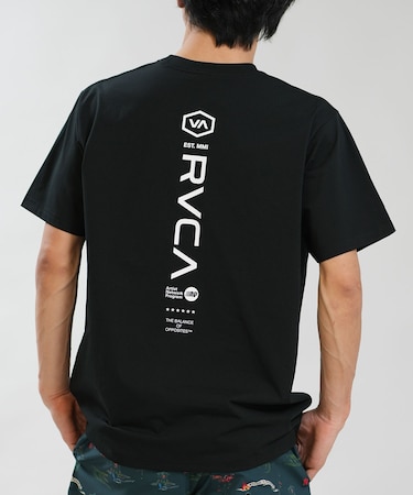 RVCA/水着 BG041857 ラッシュガード 半袖 Tシャツ メンズ UVカット 吸水速乾 ストレッチ 耐塩素 水陸両用 ルーカ メンズ ムラサキスポーツ