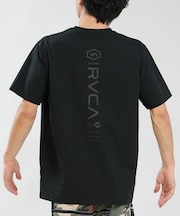 RVCA/水着 BG041857 ラッシュガード 半袖 Tシャツ メンズ UVカット 吸水速乾 ストレッチ 耐塩素 水陸両用 ルーカ メンズ ムラサキスポーツ