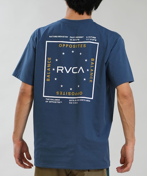 RVCA/水着 BG041859 ラッシュガード 半袖 Tシャツ メンズ UVカット 吸水速乾 ストレッチ 耐塩素 水陸両用 ルーカ メンズ ムラサキスポーツ