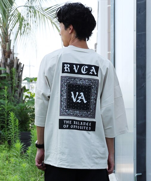 RVCA/水着 BG04AP07 半袖ラッシュTシャツ ルーカ メンズ ムラサキスポーツ