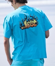 【限定】lost/水着 LM6S-4302 ラッシュガード 半袖 Tシャツ UVカット 速乾 ストレッチ 水陸両用 ロスト メンズ ムラサキスポーツ限定