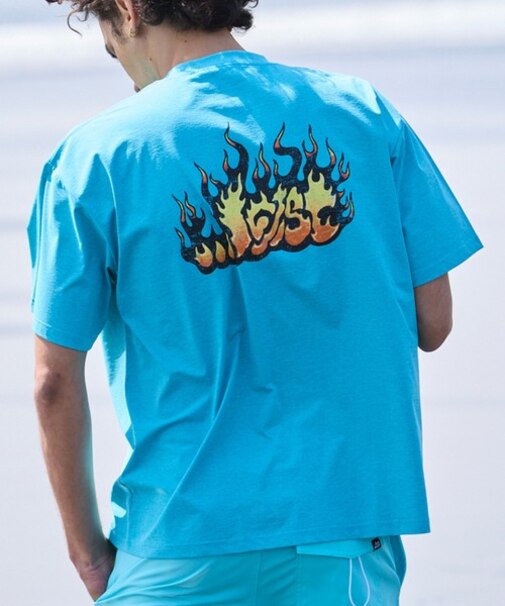【限定】lost/水着 LM6S-4302 ラッシュガード 半袖 Tシャツ UVカット 速乾 ストレッチ 水陸両用 ロスト メンズ ムラサキスポーツ限定