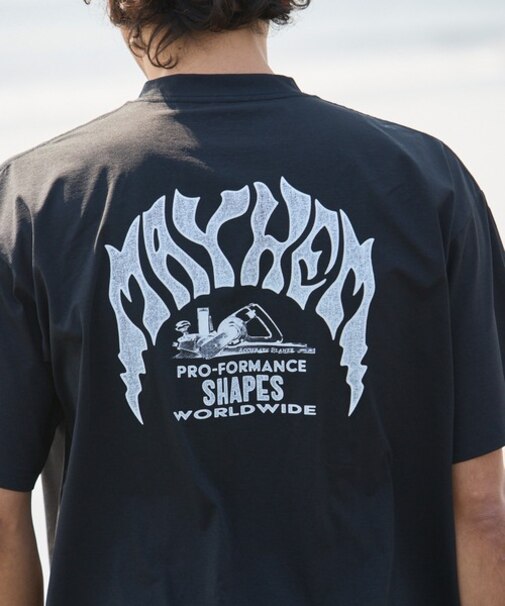 【限定】lost/水着 LM6S-4303 ラッシュガード 半袖 Tシャツ UVカット 速乾 ストレッチ 水陸両用 ロスト メンズ ムラサキスポーツ限定