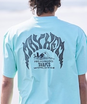 【限定】lost/水着 LM6S-4303 ラッシュガード 半袖 Tシャツ UVカット 速乾 ストレッチ 水陸両用 ロスト メンズ ムラサキスポーツ限定