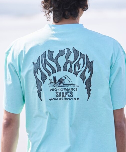 【限定】lost/水着 LM6S-4303 ラッシュガード 半袖 Tシャツ UVカット 速乾 ストレッチ 水陸両用 ロスト メンズ ムラサキスポーツ限定