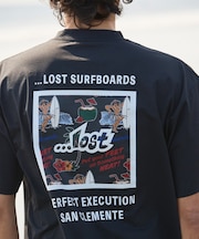 【限定】lost/水着 LM6S-4304 ラッシュガード 半袖 Tシャツ UVカット 速乾 ストレッチ 水陸両用 ロスト メンズ ムラサキスポーツ限定