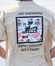 【限定】lost/水着 LM6S-4304 ラッシュガード 半袖 Tシャツ UVカット 速乾 ストレッチ 水陸両用 ロスト メンズ ムラサキスポーツ限定