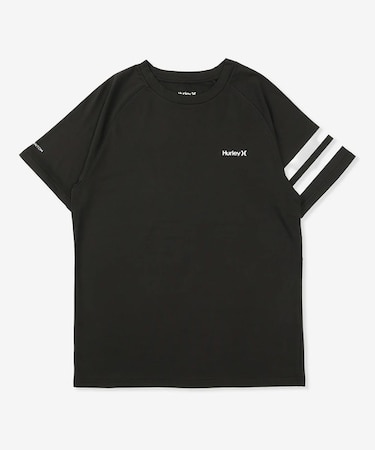 Hurley/水着 MASS26101P ラッシュガード 半袖 Tシャツ メンズ UVカット 軽量 ストレッチ 抗菌防臭 疎水 水陸両用 ハーレー メンズ ムラサキスポーツ