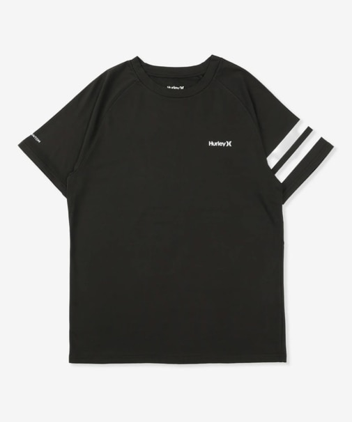 Hurley/水着 MASS26101P ラッシュガード 半袖 Tシャツ メンズ UVカット 軽量 ストレッチ 抗菌防臭 疎水 水陸両用 ハーレー メンズ ムラサキスポーツ