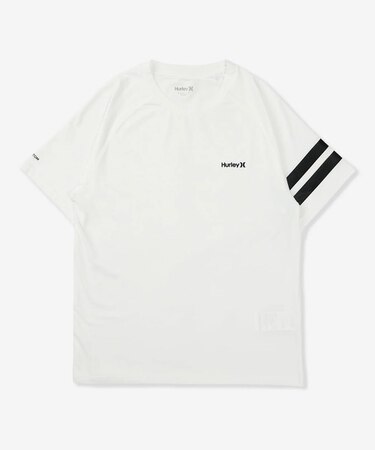 Hurley/水着 MASS26101P ラッシュガード 半袖 Tシャツ メンズ UVカット 軽量 ストレッチ 抗菌防臭 疎水 水陸両用 ハーレー メンズ ムラサキスポーツ