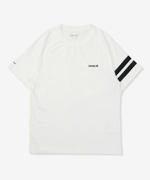Hurley/水着 MASS26101P ラッシュガード 半袖 Tシャツ メンズ UVカット 軽量 ストレッチ 抗菌防臭 疎水 水陸両用 ハーレー メンズ ムラサキスポーツ