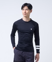 Hurley/水着 MSRG251003 ラッシュガード 長袖 Tシャツ ロンT メンズ UVカット ロゴ ハーレー メンズ ムラサキスポーツ