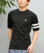 Hurley/水着 MSRG251004 ラッシュガード 半袖 Tシャツ UVカット 吸水速乾 軽量 ストレッチ 水陸両用 ハーレー メンズ ムラサキスポーツ