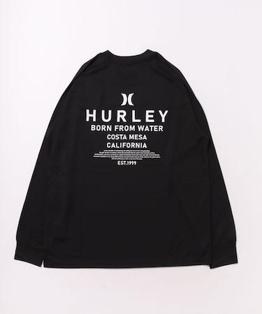 Hurley/水着 MSRG261059 ラッシュガード 長袖 Tシャツ ロンT UVカット 撥水 速乾 遮熱 水陸両用 ハーレー メンズ ムラサキスポーツ