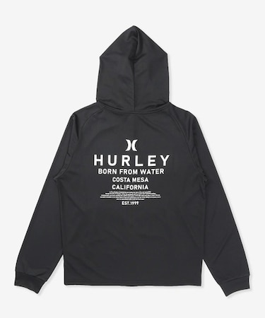 Hurley/水着 MSRG261060 ラッシュガード ジップアップ パーカー UVカット 撥水 速乾 遮熱 水陸両用 ハーレー メンズ ムラサキスポーツ