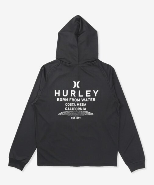 Hurley/水着 MSRG261060 ラッシュガード ジップアップ パーカー UVカット 撥水 速乾 遮熱 水陸両用 ハーレー メンズ ムラサキスポーツ