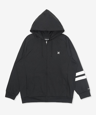 Hurley/水着 MUFZ251014 ラッシュガード ジップアップ パーカー UVカット 吸水速乾 水陸両用 ハーレー メンズ ムラサキスポーツ