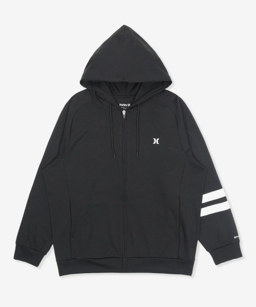 Hurley/水着 MUFZ251014 ラッシュガード ジップアップ パーカー UVカット 吸水速乾 水陸両用 ハーレー メンズ ムラサキスポーツ