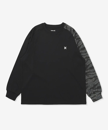 Hurley/水着 MULS251016 ラッシュガード 長袖 Tシャツ ロンT UVカット 吸水速乾 水陸両用 ハーレー メンズ ムラサキスポーツ