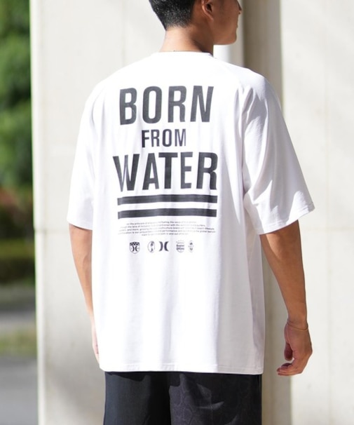 Hurley/水着 MUSS251030 ラッシュガード 半袖 Tシャツ UVカット 吸水速乾 水陸両用 ハーレー メンズ ムラサキスポーツ