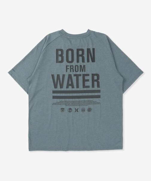 Hurley/水着 MUSS251030 ラッシュガード 半袖 Tシャツ UVカット 吸水速乾 水陸両用 ハーレー メンズ ムラサキスポーツ